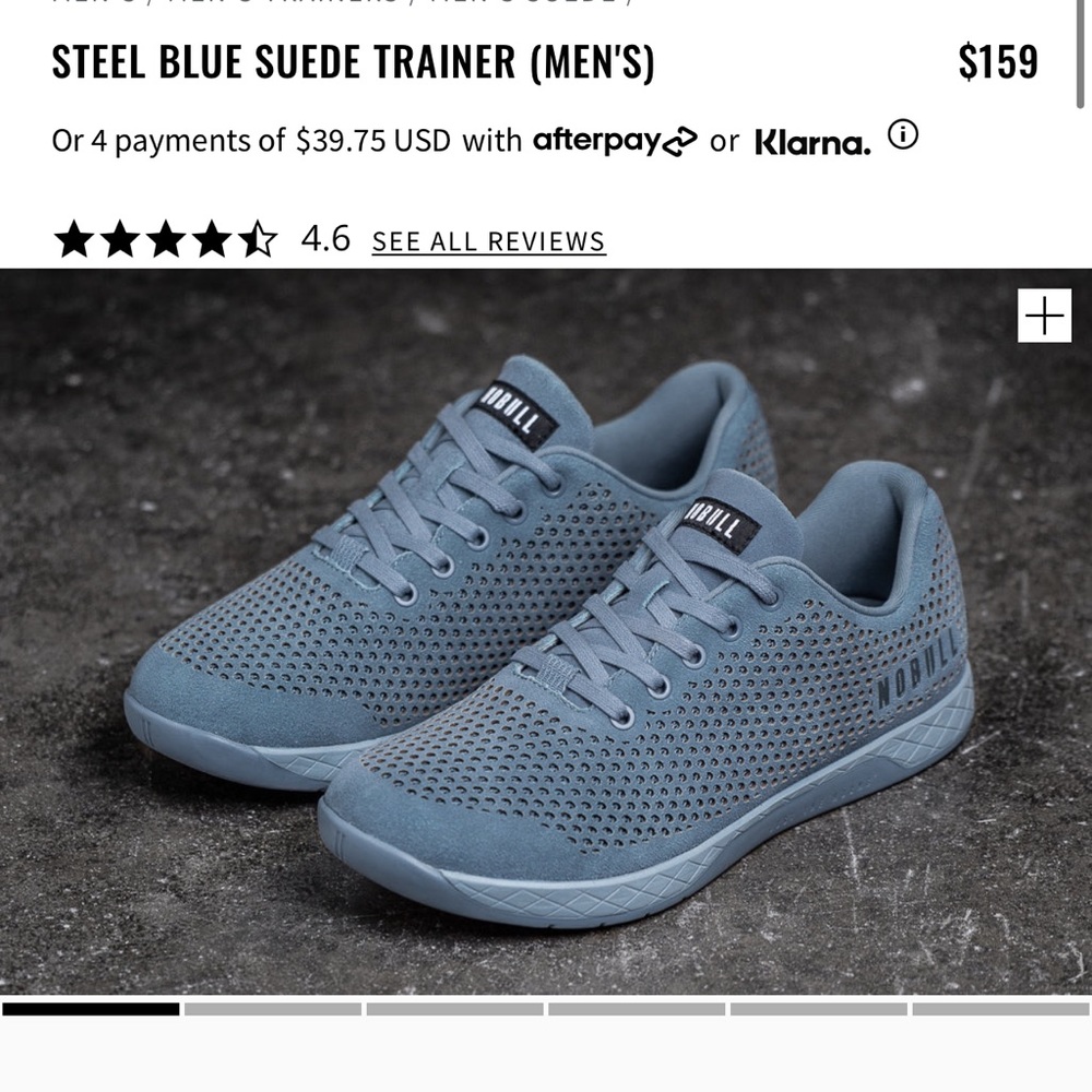 The Nobull Project Suede Blue Steal Trainer
